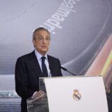 December 20, 2024, Madrid, Madrid, Spain: Real Madrid's president Florentino Perez gives a speech during the traditional Christmas press meeting held at Valdebebas Sports Complex in Madrid, Spain, 20 December 2024,Image: 948874492, License: Rights-managed, Restrictions: , Model Release: no, Credit line: Ruben Albarran / Zuma Press / Profimedia