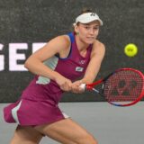 ABU DHABI, UAE - DECEMBER 22: Mirra Andreeva (not seen) of Russia against Elena Rybakina of Kazakhstan during the final match of the women's singles of the World Tennis League 2024 at the Etihad Arena in Abu Dhabi, United Arab Emirates on December 22, 2024. Waleed Zein / Anadolu,Image: 949331750, License: Rights-managed, Restrictions: , Model Release: no, Credit line: Waleed Zein / AFP / Profimedia