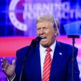 US President-elect Donald Trump speaks during Turning Point's annual AmericaFest 2024 in Phoenix, Arizona, on December 22, 2024.,Image: 949353921, License: Rights-managed, Restrictions: , Model Release: no, Credit line: JOSH EDELSON / AFP / Profimedia