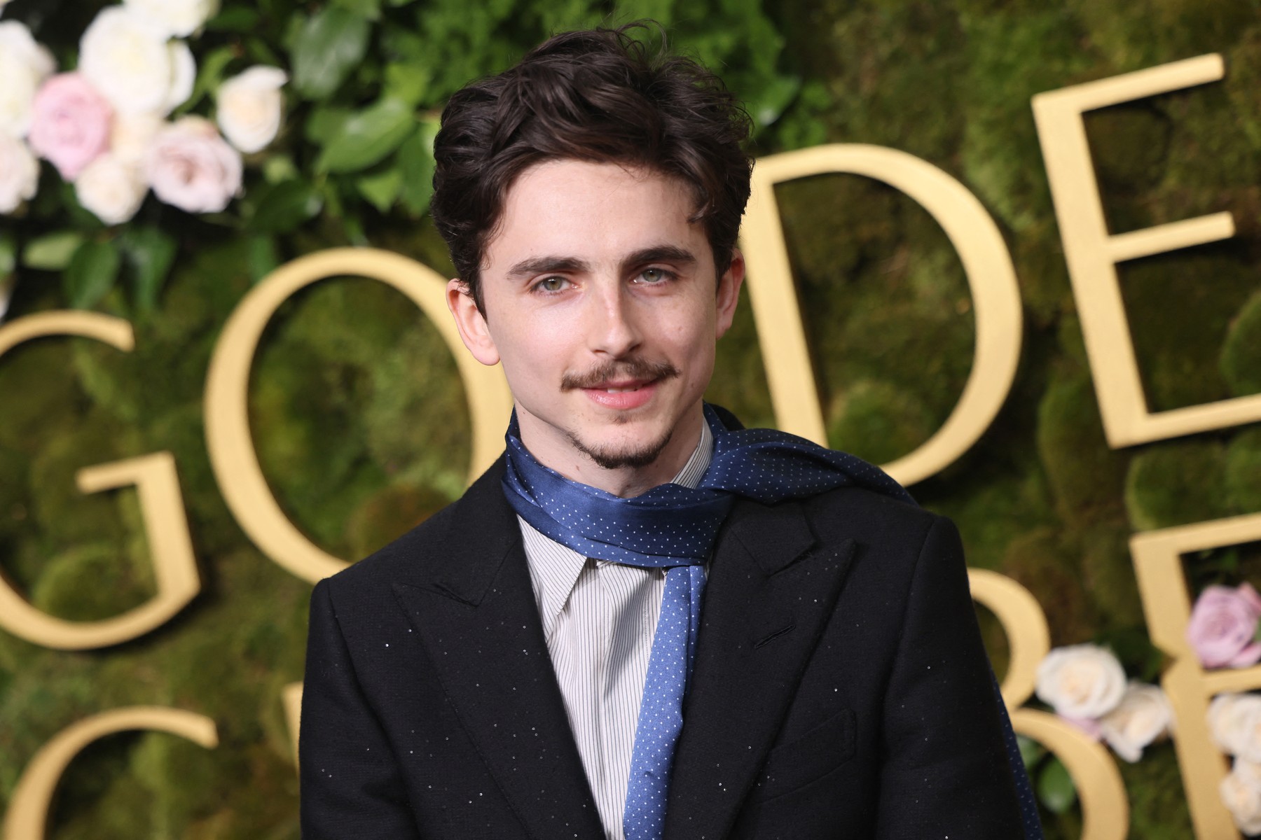 French-US actor Timothee Chalamet arrives for the 82nd annual Golden Globe Awards at the Beverly Hilton hotel in Beverly Hills, California, on January 5, 2025.,Image: 951990240, License: Rights-managed, Restrictions: , Model Release: no, Credit line: Etienne Laurent / AFP / Profimedia