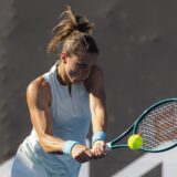 MELBOURNE, Jan. 8, 2025  -- Petra Martic hits a return during the women's singles qualifying 2nd round match between Gao Xinyu of China and Petra Martic of Croatia at Australian Open tennis tournament in Melbourne, Australia, Jan. 8, 2025.,Image: 952383402, License: Rights-managed, Restrictions: , Model Release: no, Credit line: Chu Chen / Xinhua News / Profimedia