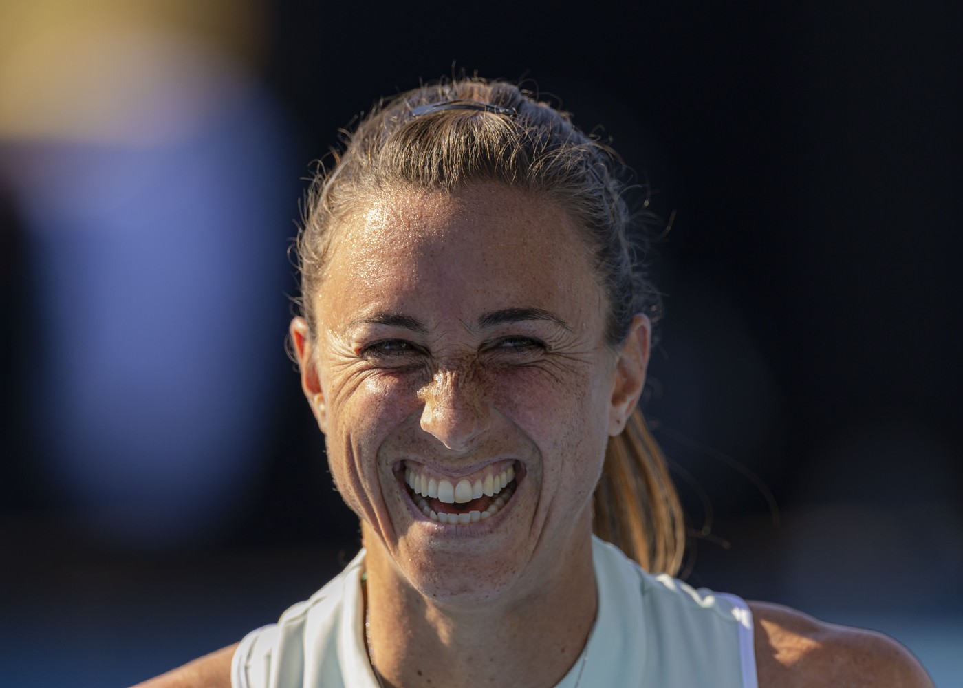 MELBOURNE, Jan. 8, 2025  -- Petra Martic reacts after winning the women's singles qualifying 2nd round match between Gao Xinyu of China and Petra Martic of Croatia at Australian Open tennis tournament in Melbourne, Australia, Jan. 8, 2025.,Image: 952383428, License: Rights-managed, Restrictions: , Model Release: no, Credit line: Chu Chen / Xinhua News / Profimedia