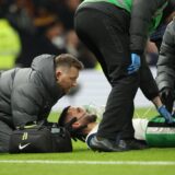 Rodrigo Bentancur TH. injured at the Tottenham Hotspur v Liverpool, Carabao Cup Semi-Final 1st leg match, at the Tottenham Hotspur Stadium, London, UK on on 8th January 2025.,Image: 952465040, License: Rights-managed, Restrictions: PUBLICATIONxNOTxINxUK, Model Release: no, Credit line: Paul Marriott / imago sportfotodienst / Profimedia