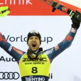 FIS Ski World Cup 2024-2025 -
Menâs World Cup Slalom Madonna di Campiglio 08/01/25 Third place: Samuel Kolega (CRO),Image: 952476029, License: Rights-managed, Restrictions: Per la presente foto non è stata rilasciata liberatoria. Ai sensi di legge e come già accettato in fase di registrazione sul sito, chi pubblica la foto è tenuto a pixelare tutto ciò che violi il Diritto alla Privacy di soggetti terzi (volti, targhe ecc.)., Model Release: no, Credit line: IPA Sport/ABACA / Abaca Press / Profimedia