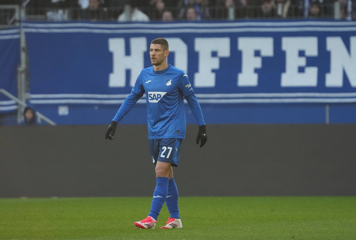 11.01.2025, PreZero Arena, Sinsheim, GER, 1.FBL, TSG Hoffenheim vs VfL Wolfsburg , 
DFL  regulations prohibit any use of photographs as image sequences and/or quasi-video.
im Bild
Andrej Kramaric (Hoffenheim)//BRATICHASAN_BRATIC003652/Credit:Hasan Bratic/SIPA/2501121105,Image: 953099813, License: Rights-managed, Restrictions: , Model Release: no, Credit line: Hasan Bratic / Sipa Press / Profimedia