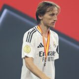 Real Madrid's Croatian midfielder #10 Luka Modric walks after receiving his medal at the end of the Spanish Super Cup final football match between Real Madrid and Barcelona at the King Abdullah Sport City in Jeddah on January 12, 2025.,Image: 953216689, License: Rights-managed, Restrictions: , Model Release: no, Credit line: Haitham AL-SHUKAIRI / AFP / Profimedia