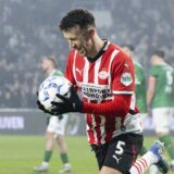 EINDHOVEN, 14-01-2025. Philips stadium. Eredivisie voetbal, season, 2024-2025. PSV - Excelsior cup. PSV player Ivan Perisic celebrating the goal. 5-3. PSV - Excelsior cup x27388948x Copyright:,Image: 953644153, License: Rights-managed, Restrictions: PUBLICATIONxNOTxINxNED, Model Release: no, Credit line: IMAGO / imago sportfotodienst / Profimedia