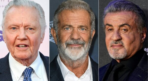 (COMBO) This combination of pictures created on January 16, 2025 shows US actor Jon Voight in Hollywood, California, August 20, 2024, US actor and filmmaker Mel Gibson in Los Angeles on September 24, 2024, and US actor Sylvester Stallone in New York City on November 9, 2022.
 US President-elect Donald Trump named controversial movie legends and long-standing supporters Sylvester Stallone, Mel Gibson and Jon Voight as special envoys to Hollywood on January 16, 2025 in a bid to make the entertainment industry 