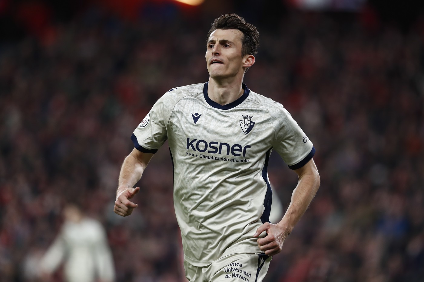 January 16, 2025, Bilbao, Vizcaya, SPAIN: Ante Budimir of CA Osasuna celebrates a goal during the Copa del Rey Round of 16 match between Athletic Club and CA Osasuna at San Mames stadium on January 16, 2025, in Bilbao, Spain.,Image: 954336163, License: Rights-managed, Restrictions: , Model Release: no, Credit line: Irina R. Hipolito / Zuma Press / Profimedia