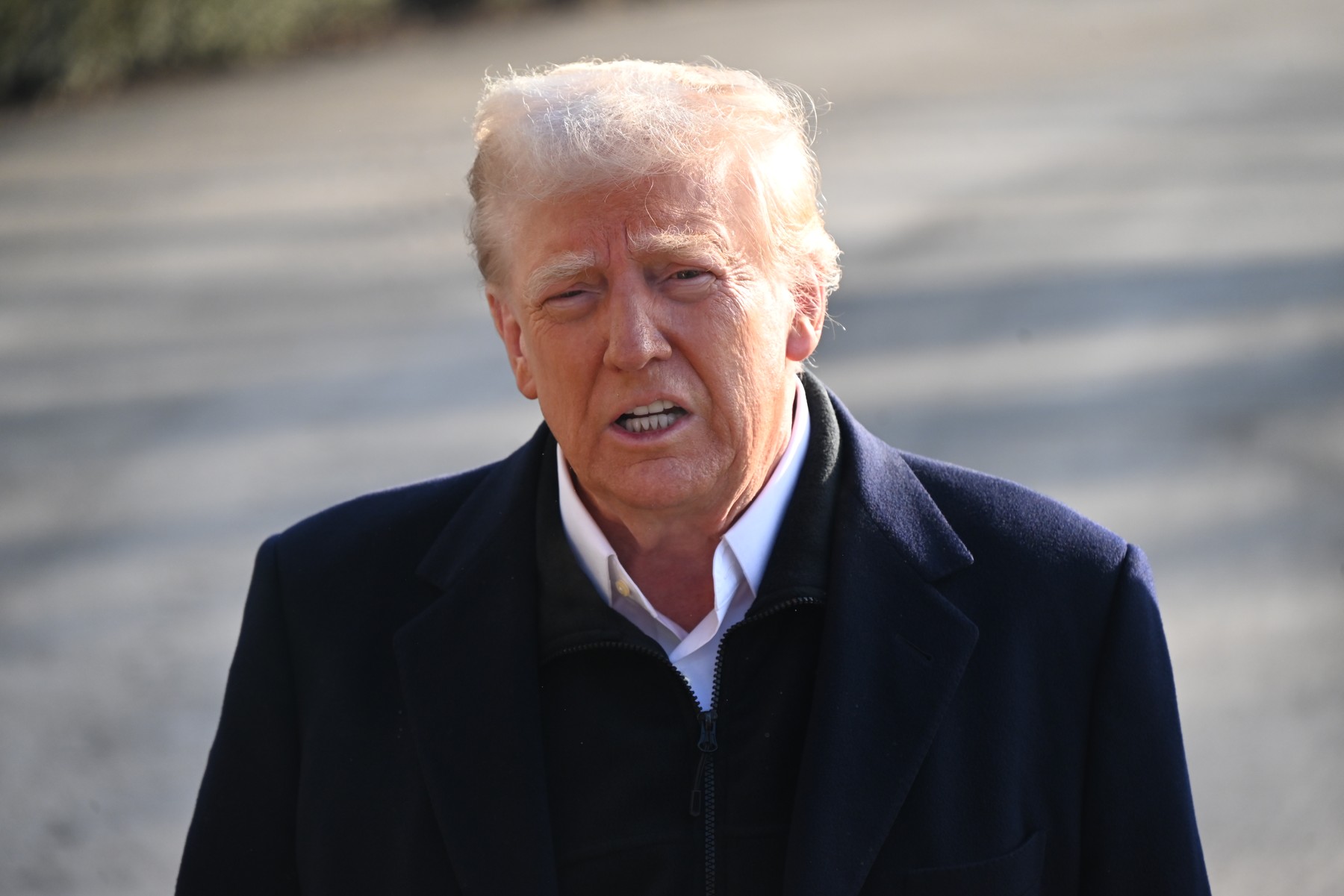 United States President Donald J Trump speaks to reporters as he departs the South Lawn of the White House in Washington, DC to travel to North Carolina and California and Nevada

Featuring: Donald J Trump
Where: Washington, District of Columbia, United States
When: 24 Jan 2025
Credit: POOL via CNP/INSTARimages.com,Image: 957327546, License: Rights-managed, Restrictions: , Model Release: no, Pictured: Trump, Credit line: Kyle Mazza - CNP / INSTAR Images / Profimedia